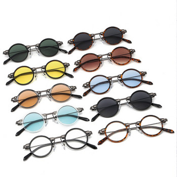 ZLY 2022 Нови модни кръгли слънчеви очила Дамски Мъжки PC Лещи от сплав Метална рамка Луксозна марка Дизайнерски Тенденции Слънчеви очила от тънък тип