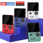 Retro hordozható mini kézi videojáték-konzol 8 bites 3,0 hüvelykes TFT-képernyős AV kimenet, beépített 500 játékos játéklejátszó gyerekeknek Ajándékok
