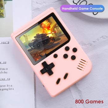 Macaron Retro Video Game Console 800 in 1 Games TFT TV Video Gaming Console Handheld Game Players Portable Pocket Game Console