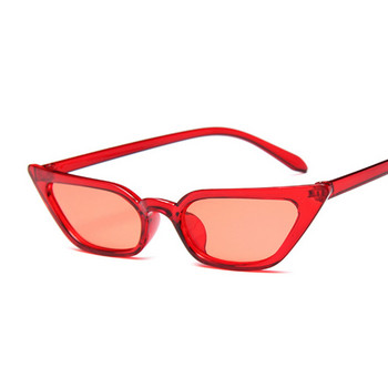 Нови ретро слънчеви очила Cateye с червени розови дамски дизайнерски ретро точки слънчеви очила Женска суперзвезда Lady Cat Eye