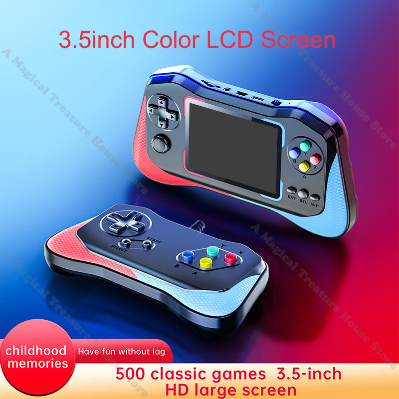 2023. aasta uus retrovideomängukonsool M12 pihuarvuti mängupult HD/AV-väljundiga 500+ mängu kaasaskantav kahe mängijaga mängumasin