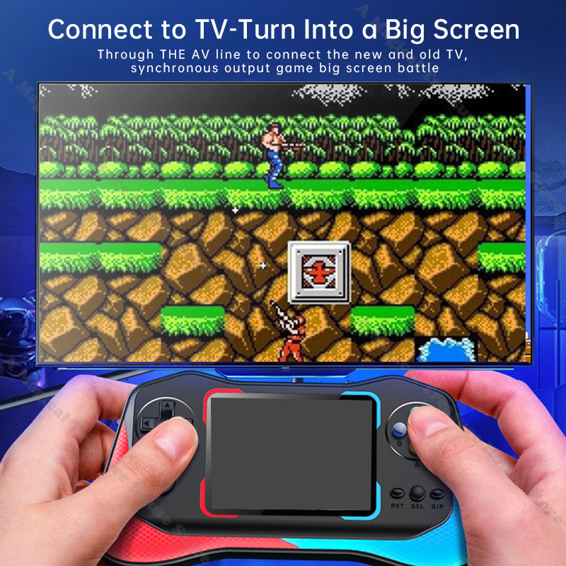 2023. aasta uus retrovideomängukonsool M12 pihuarvuti mängupult HD/AV-väljundiga 500+ mängu kaasaskantav kahe mängijaga mängumasin