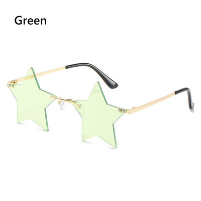 Star Shape Päikeseprillid Naljakad Pentagrami prillid Prillid Jõulukaunistused Peokrillid Ääristeta päikeseprillid