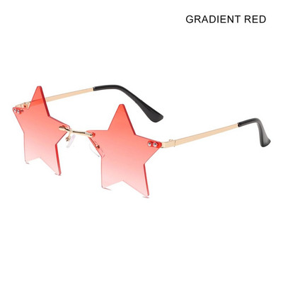 Star Shape Päikeseprillid Naljakad Pentagrami prillid Prillid Jõulukaunistused Peokrillid Ääristeta päikeseprillid