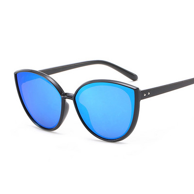 Retro macskaszem stílusú napszemüvegek női divatos színátmenetes napszemüvegek női márkatervező szemüvegek színes tükör Gafas De Sol