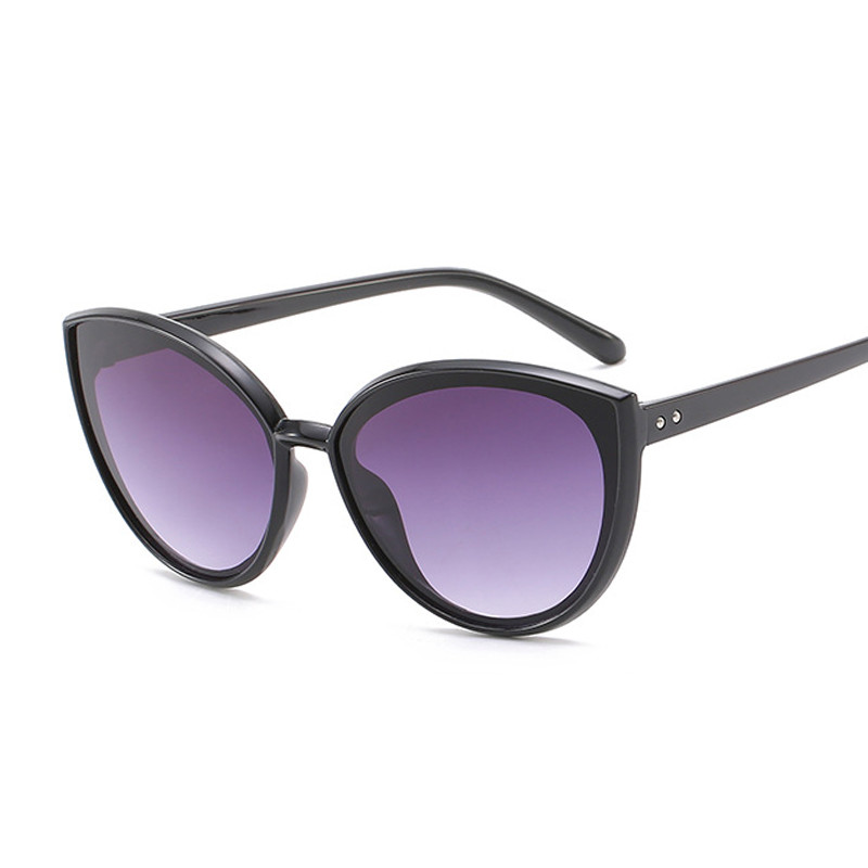 Retro macskaszem stílusú napszemüvegek női divatos színátmenetes napszemüvegek női márkatervező szemüvegek színes tükör Gafas De Sol