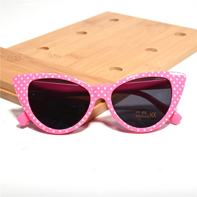 Vazrobe Ochelari de soare cu ochi de pisică pentru femei Ochelari de soare cu puncte pentru femei Nuanțe ochi de pisică stil feminin roșu alb roz negru