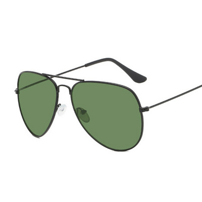 Класически пилотски слънчеви очила Дамска модна марка Дизайнерски слънчеви очила Мъжки мъжки цветни огледални авиационни метални рамки Шофиране Oculos
