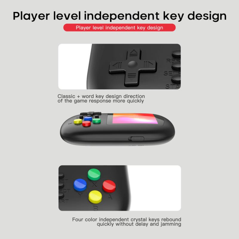 Jucători de jocuri portabili încorporați 620 de jocuri clasice Baterie reîncărcabilă de mare capacitate Gamepad cu ecran de 3,67 inchi Consolă de jocuri