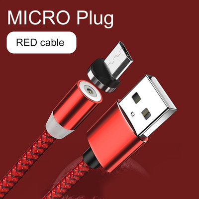 Mágneses USB-kábel iPhone 12 11 Xiaomi 11-hez Huawei Type C kábel LED gyorstöltés adattöltés Micro USB kábel kábel vezeték