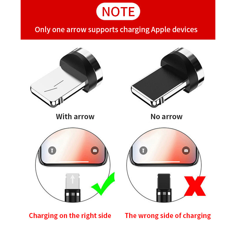 Mágneses USB-kábel iPhone 12 11 Xiaomi 11-hez Huawei Type C kábel LED gyorstöltés adattöltés Micro USB kábel kábel vezeték