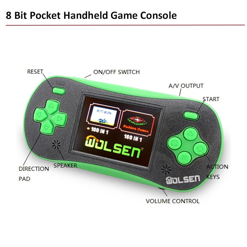 Rankinis žaidimų grotuvas 2,5 colio retro vaizdo žaidimų konsolė su 260 Classic Jogos Mini Consola nešiojama žaidimų konsole vaikams