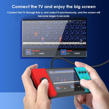 Μίνι φορητή κονσόλα βιντεοπαιχνιδιών 500 παιχνιδιών Ρετρό φορητή οθόνη LCD 3,0 ιντσών για παιδιά Έγχρωμο μηχάνημα μαθητών με κάρτες δύο ρόλων