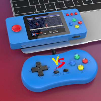 500 mängu mini-käeshoitav videomängukonsool Retro-kaasaskantav 3,0-tollise LCD-ekraaniga lastele mõeldud värviline üliõpilaskaardi masin Kahe rolliga mängupult