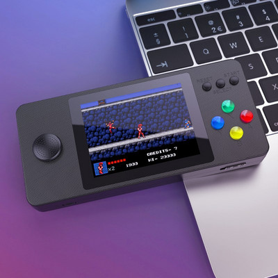 500 mängu mini-käeshoitav videomängukonsool Retro-kaasaskantav 3,0-tollise LCD-ekraaniga lastele mõeldud värviline üliõpilaskaardi masin Kahe rolliga mängupult