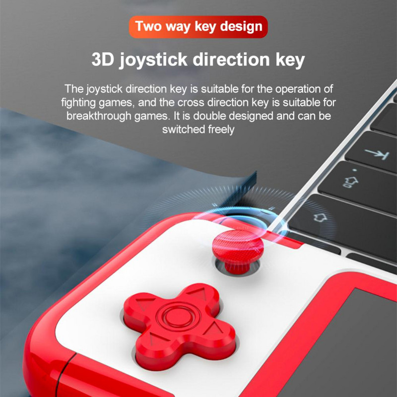 A12 ručna igraća konzola s 3-inčnim HD zaslonom, prijenosni nostalgični retro player za klasične igre, ugrađeno 666 igara, podrška Duel+