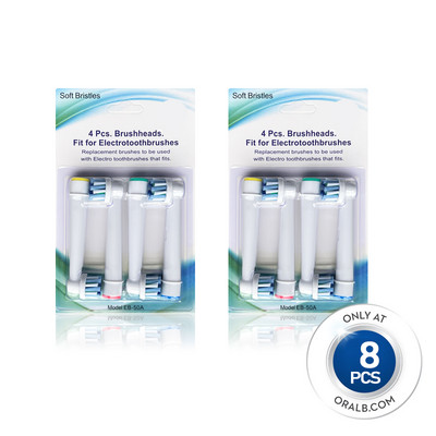 Capete de perie de schimb Cap periuță de dinți Pentru duze orale b Compatibil cu reumplere perie Braun Cross Action SENSITIVE CLEAN