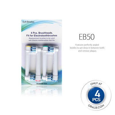 Capete de perie de schimb Cap periuță de dinți Pentru duze orale b Compatibil cu reumplere perie Braun Cross Action SENSITIVE CLEAN