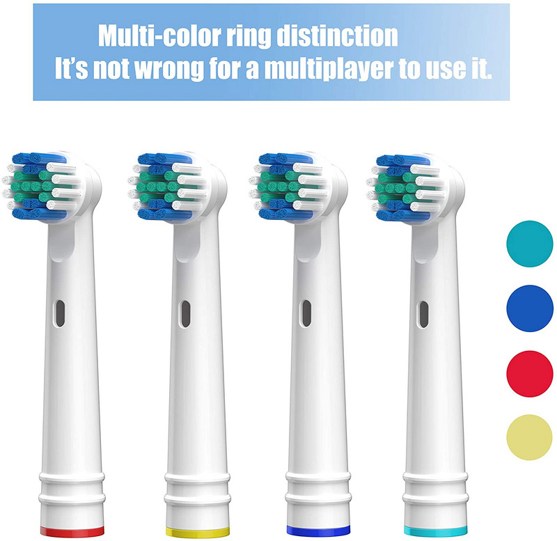 Capete de perie de schimb Cap periuță de dinți Pentru duze orale b Compatibil cu reumplere perie Braun Cross Action SENSITIVE CLEAN