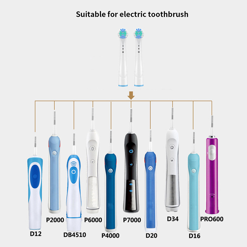 Capete de perie de schimb Cap periuță de dinți Pentru duze orale b Compatibil cu reumplere perie Braun Cross Action SENSITIVE CLEAN