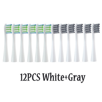 12KOM zamjenskih glava četkica za Oclean X/ X PRO/ Z1/ F1/ One/ Air 2 /SE Sonic električnu četkicu za zube DuPont mlaznice s mekim čekinjama