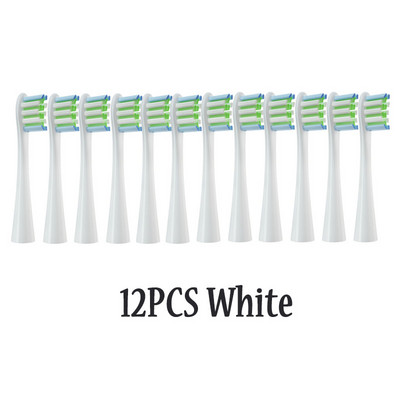 12KOM zamjenskih glava četkica za Oclean X/ X PRO/ Z1/ F1/ One/ Air 2 /SE Sonic električnu četkicu za zube DuPont mlaznice s mekim čekinjama