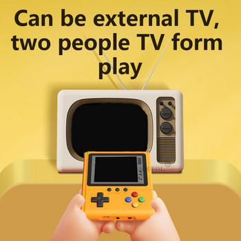 500 ΣΕ 1 Ρετρό κονσόλα βιντεοπαιχνιδιών με οθόνη 3,5 ιντσών Φορητή συσκευή αναπαραγωγής παιχνιδιών φορητή τηλεόραση AV Out Mini Handheld Player για παιδιά Δώρο