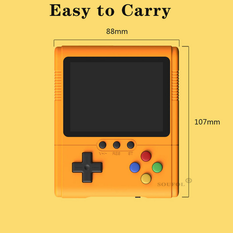 500 IN 1 retro vaizdo žaidimų konsolė 3,5 colio ekranas delninis žaidimų grotuvas Nešiojamas TV AV išvesties mini delninis grotuvas vaikams Dovana