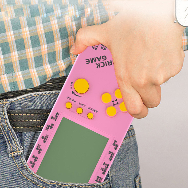 2023 m. nešiojamieji retro žaidimai, skirti Tetris konsolei 4,1 colio didelio ekrano vaikiški nostalgiški kišeniniai žaidimų konsolės vaikų žaidimų žaislai