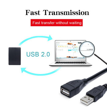 USB 2.0 удължителен кабел 0,6 м/1 м/1,5 м жична линия за предаване на данни Супервисокоскоростен удължителен кабел за данни за проектор