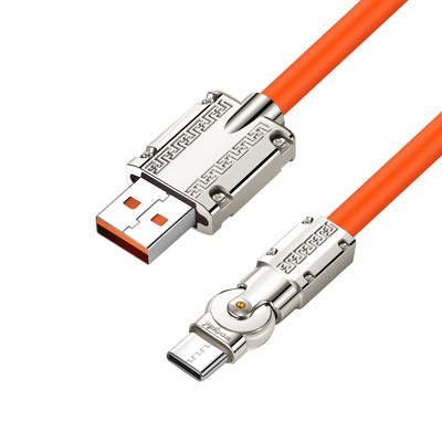 USB A į USB C tipo laidas greito įkrovimo įkroviklio laidas skirtas OPPO / VIVO Realme Huawei Poco Samsung ekrano laidas