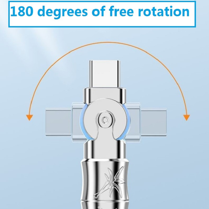 USB A į USB C tipo laidas greito įkrovimo įkroviklio laidas skirtas OPPO / VIVO Realme Huawei Poco Samsung ekrano laidas