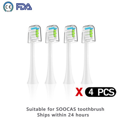 SOOCAS X3 sorozatú csere fogkefefej-utántöltő Sonic elektromos kefefejekhez V1/X3/X5/X3U/X3P