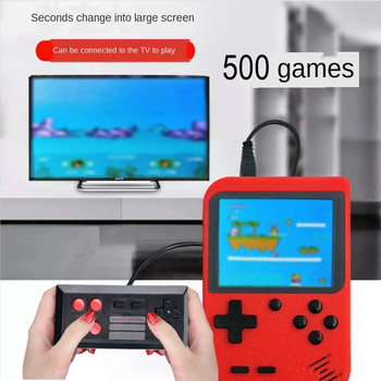 Νέα φορητή ρετρό κονσόλα παιχνιδιών 500 σε 1 φορητή κονσόλα παιχνιδιών Boy 8 bit Gameboy 3,0 ιντσών οθόνη LCD Υποστήριξη Έξοδος AV για 2 παίκτες