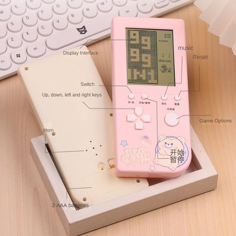 Handheld Game Console 4,1 colio didelio ekrano klasikinis retro žaidimų vaizdo lavinimas Vaikų gimtadienio Kalėdų dovanų žaidimų konsolė