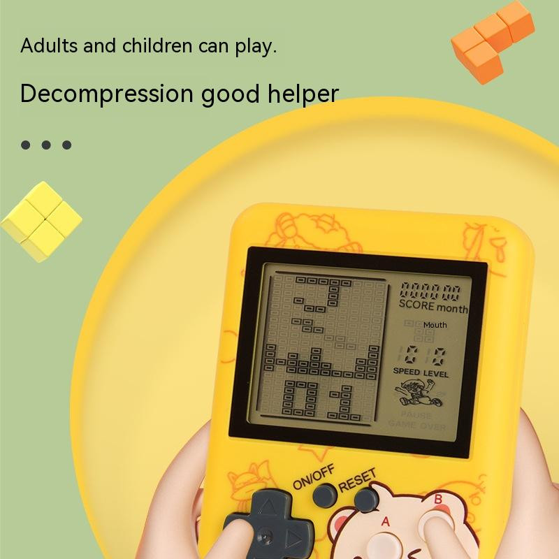 3,5 colio kvadratinė žaidimų konsolė didelio ekrano klasikinis nostalgiškas senovinis mini rankinis laisvalaikio žaislas Keli dekompresinio žaislo režimai
