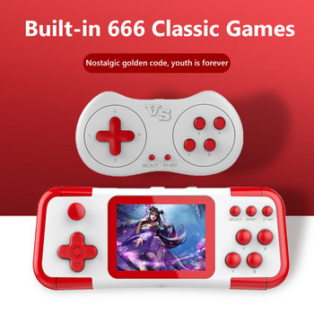 666 σε 1 Παιχνίδια Κονσόλα παιχνιδιών 3 ιντσών Έγχρωμη οθόνη TFT Κονσόλα παιχνιδιών χειρός 3D Joystick Arcade Κονσόλα φορητό gaming