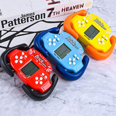 Mini-ABS-i kaasaskantav retroklassikaline telliskivist mängupuldiga mängupuldiga pihuarvuti mängumängija lastele Õppemäng Pusle Mänguasjad Kingitused