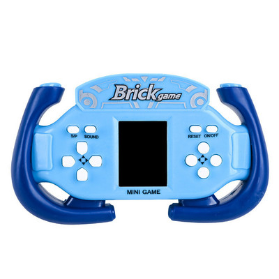 Mini-ABS-i kaasaskantav retroklassikaline telliskivist mängupuldiga mängupuldiga pihuarvuti mängumängija lastele Õppemäng Pusle Mänguasjad Kingitused