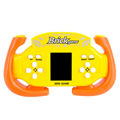 Mini-ABS-i kaasaskantav retroklassikaline telliskivist mängupuldiga mängupuldiga pihuarvuti mängumängija lastele Õppemäng Pusle Mänguasjad Kingitused