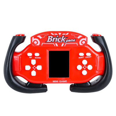 Mini-ABS-i kaasaskantav retroklassikaline telliskivist mängupuldiga mängupuldiga pihuarvuti mängumängija lastele Õppemäng Pusle Mänguasjad Kingitused