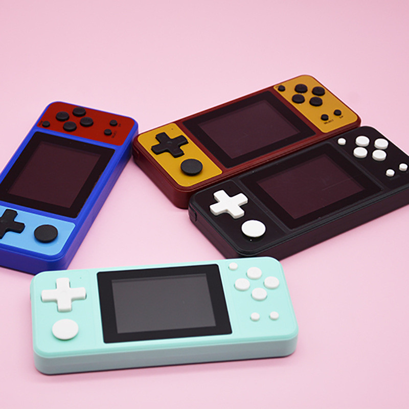 Consolă de jocuri portabilă de 3,0 inci Consolă de jocuri retro pentru doi jucători 380 încorporată Jocuri clasice Cutie pentru player de buzunar