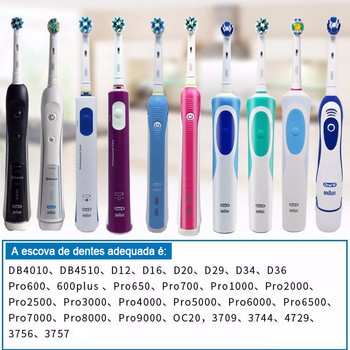 EB417 DOUBLE CLEAN Резервни глави за четки за зъби за Oral B глави за електрически четки, пълнител Vitality