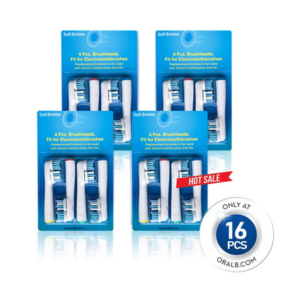 EB417 DOUBLE CLEAN keičiamos dantų šepetėlio galvutės, skirtos Oral B elektrinių šepetėlių galvutėms, papildančios gyvybingumą