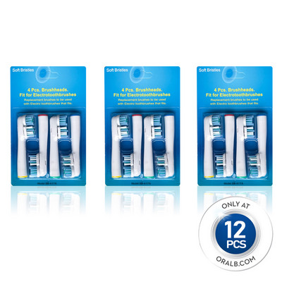 EB417 DOUBLE CLEAN keičiamos dantų šepetėlio galvutės, skirtos Oral B elektrinių šepetėlių galvutėms, papildančios gyvybingumą