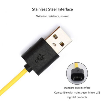 Καλώδιο διαχωριστή USB 2.0 σε Micro USB Γρήγορη φόρτιση 1/2/3/4 Καλώδιο καλωδίου Micro USB για τηλέφωνο Android Power Bank Μπαταρία AA AAA
