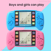 Mini consolă portabilă de jocuri video de 3,5 inci Ecran portabil retro LCD pentru copii color aparat cu carduri pentru elevi Player video portabil de buzunar