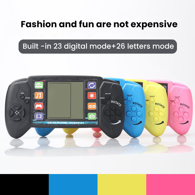 Mini consolă portabilă de jocuri video de 3,5 inci Ecran portabil retro LCD pentru copii color aparat cu carduri pentru elevi Player video portabil de buzunar