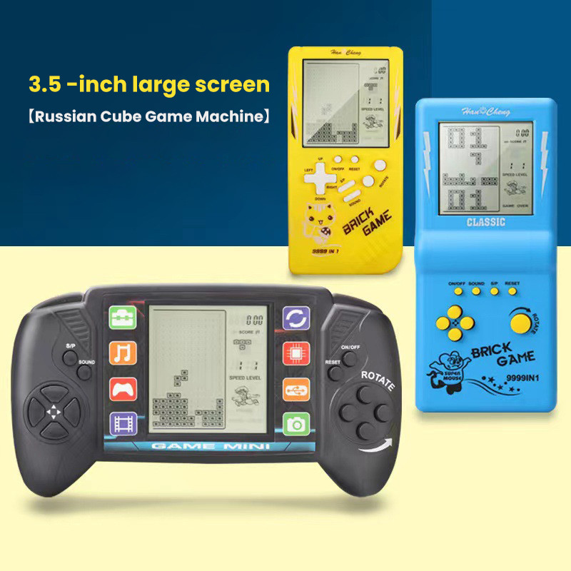 Mini consolă portabilă de jocuri video de 3,5 inci Ecran portabil retro LCD pentru copii color aparat cu carduri pentru elevi Player video portabil de buzunar