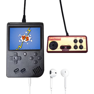 1/3 vnt. rinkinys NES žaidimų konsolės USB įkraunamas 400 viename televizorius Vidio žaidimų aparatas rankinis 3 colių 8 bitų TFT spalvotas ekranas, dovana vaikams